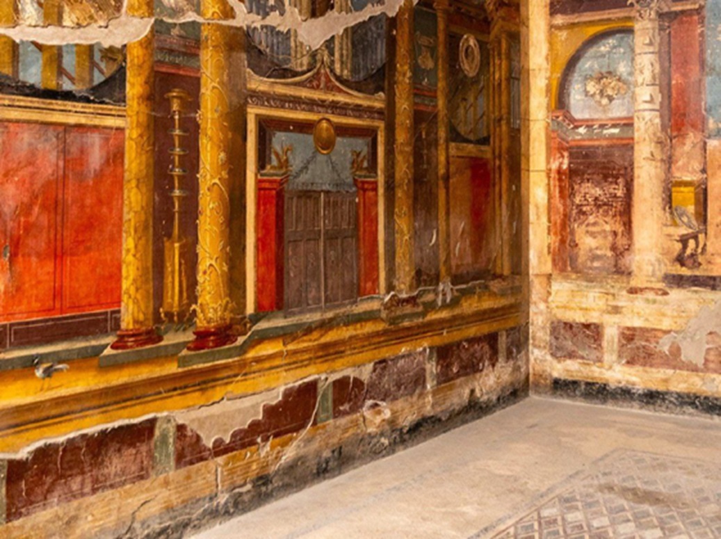 Il triclinio della villa di Poppea