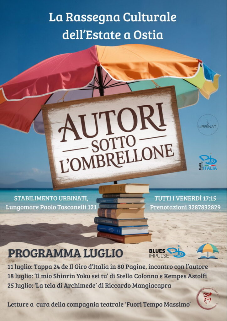 Ostia, parte "Autori sotto l'ombrellone": l'evento culturale del litorale romano